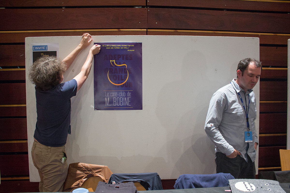 Montage du Stand de Mr. Bobine au salon Au Seuil de l'Imaginaire 2019