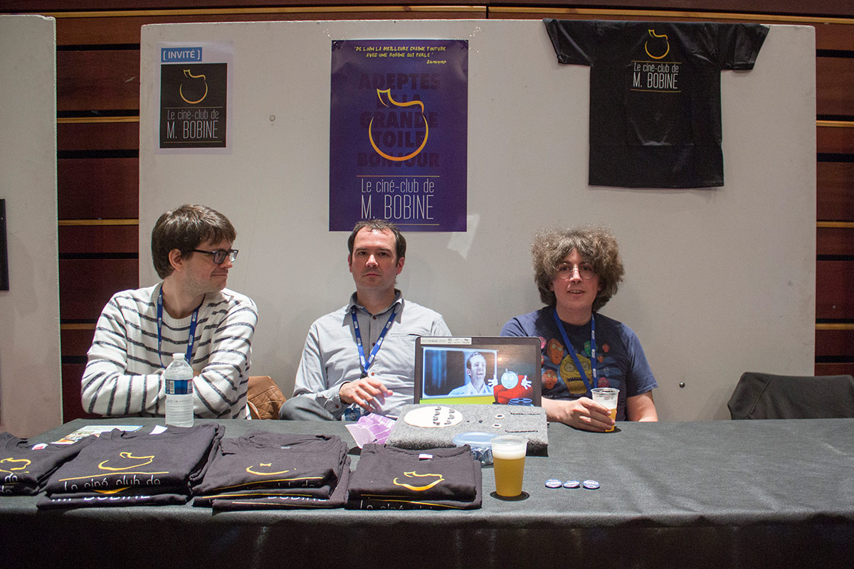 Le stand du Ciné-club de M. Bobine au salon du Seuil de l'Imaginaire 2019