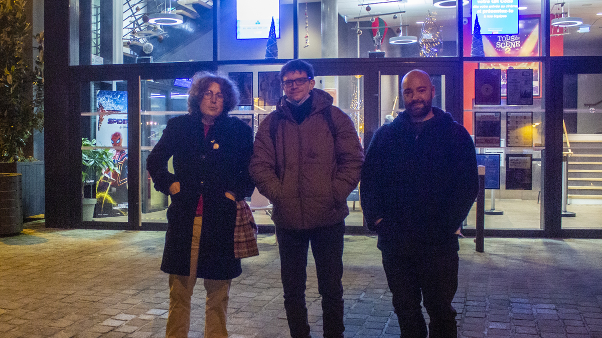 Aurélien Noyer, Yoan Orszulik et Julien Pavageau du Ciné-club de M. Bobine